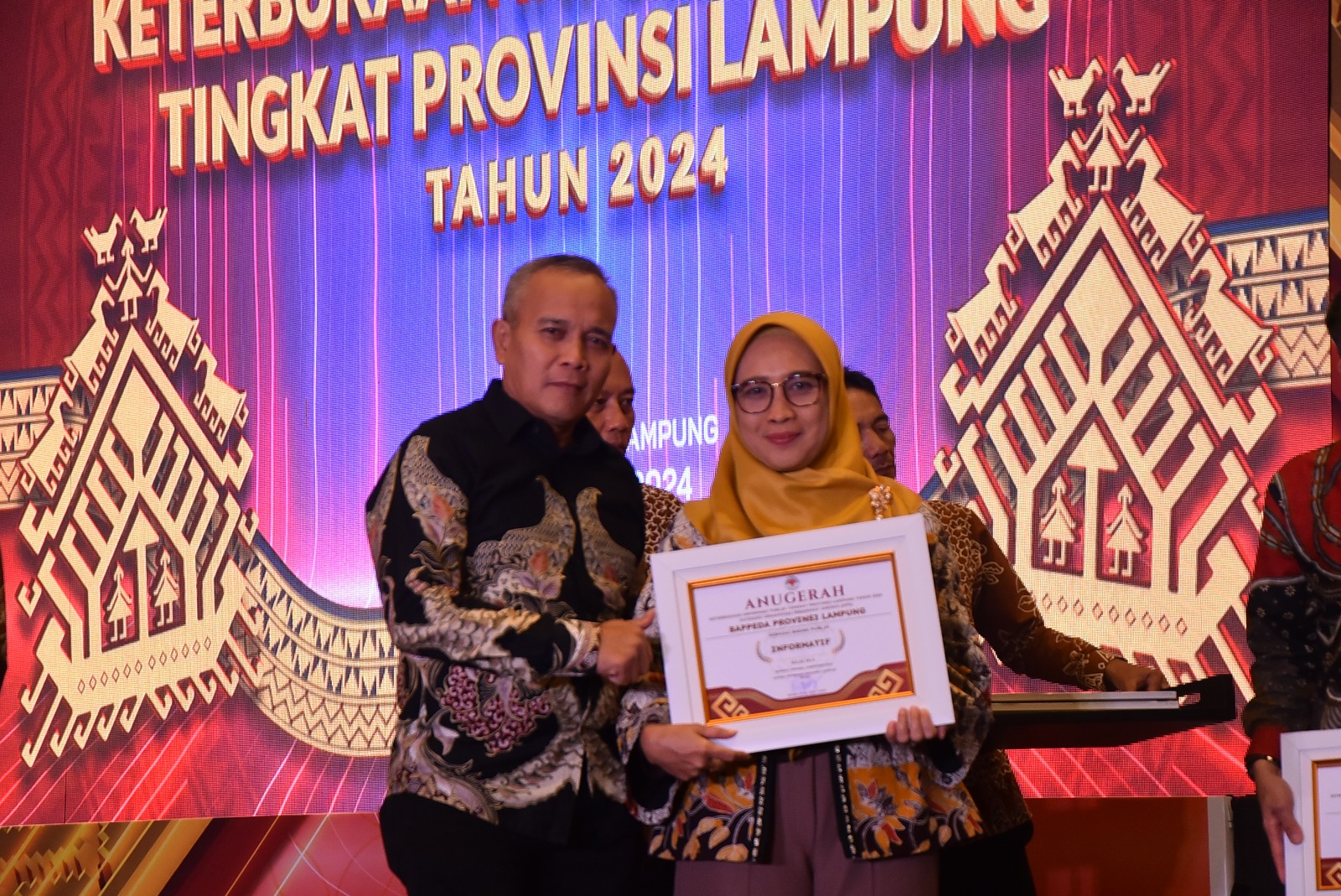 Bappeda Raih predikat "Badan Publik Informatif" dalam Anugerah Keterbukaan Informasi Publik Provinsi Lampung 2024