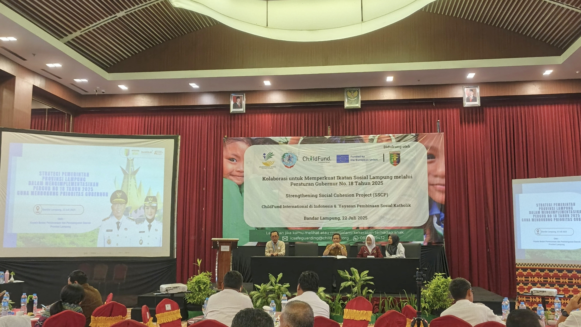 Bappeda Lampung Gandeng YPSK & ChildFund Internasional Sosialisasikan Pergub Penguatan Ikatan Sosial untuk Pencegahan Konflik