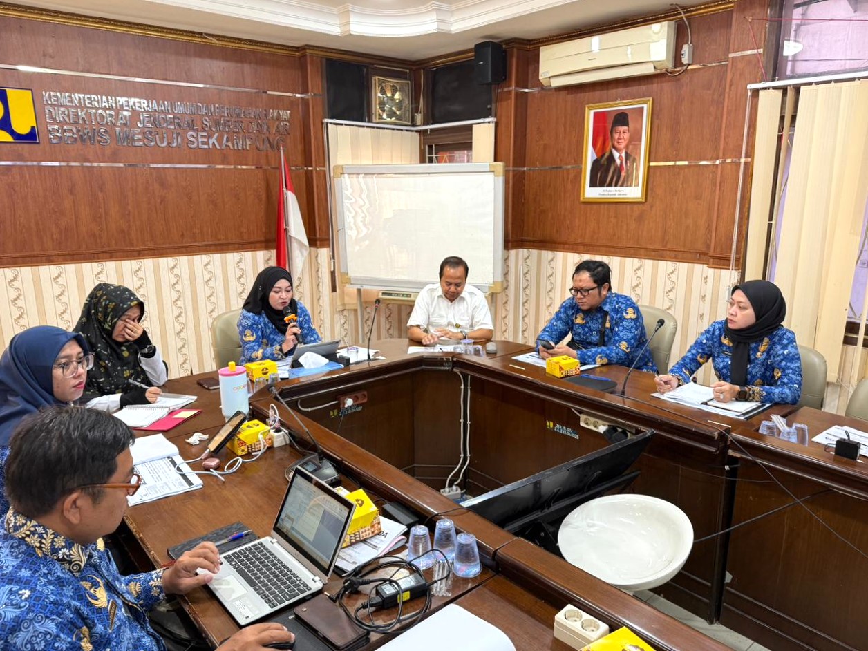 Kabid PIK Bappeda Bahas Monev Pendayagunaan Kelembagaan PSDA di Wilayah Sungai Seputih Sekampung